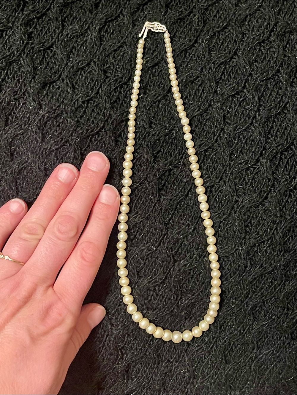 Classic Cream Pearl Necklace - Elegant Women’s Jewelry